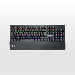 Teclado gamer mecánico Greenfox GFK1300 NEGRO