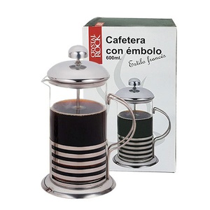 Cafetera embolo base acero 350 ml 